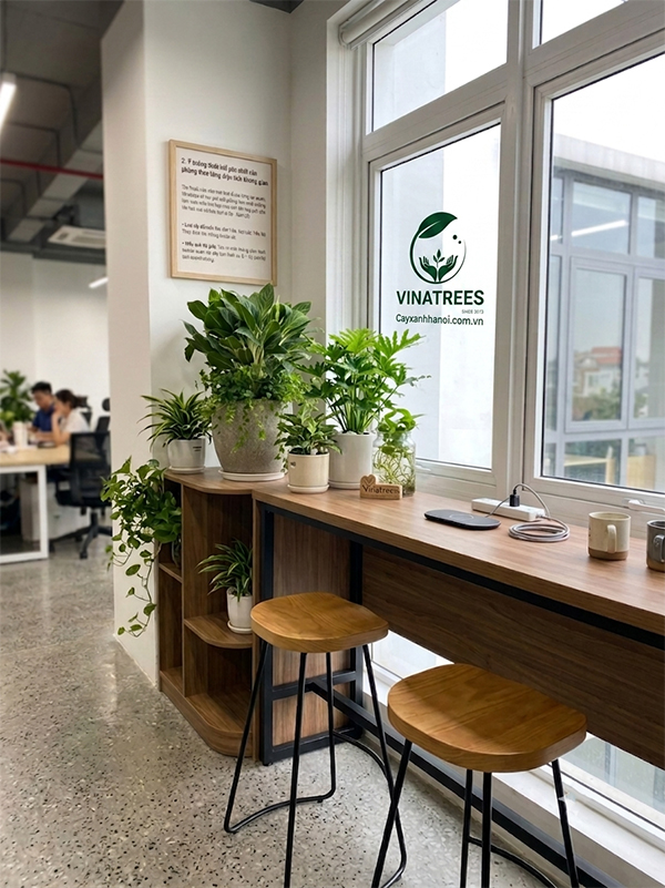 Cây cảnh văn phòng tại góc chill công sở