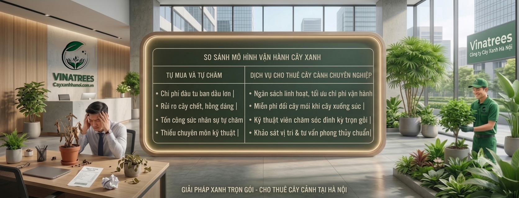 So sánh mô hình vận hành cây xanh