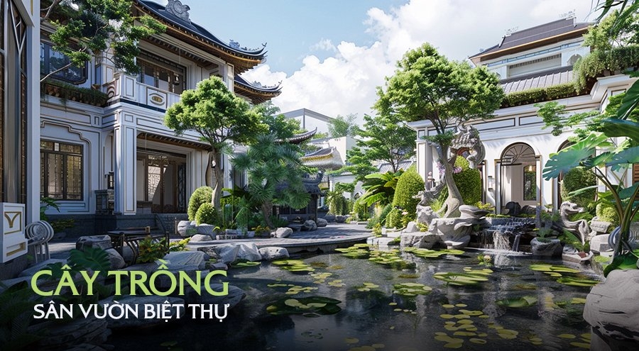 Cây Trồng Sân Vườn Biệt Thự Đẹp, Hợp Phong Thủy Tăng Vượng Khí