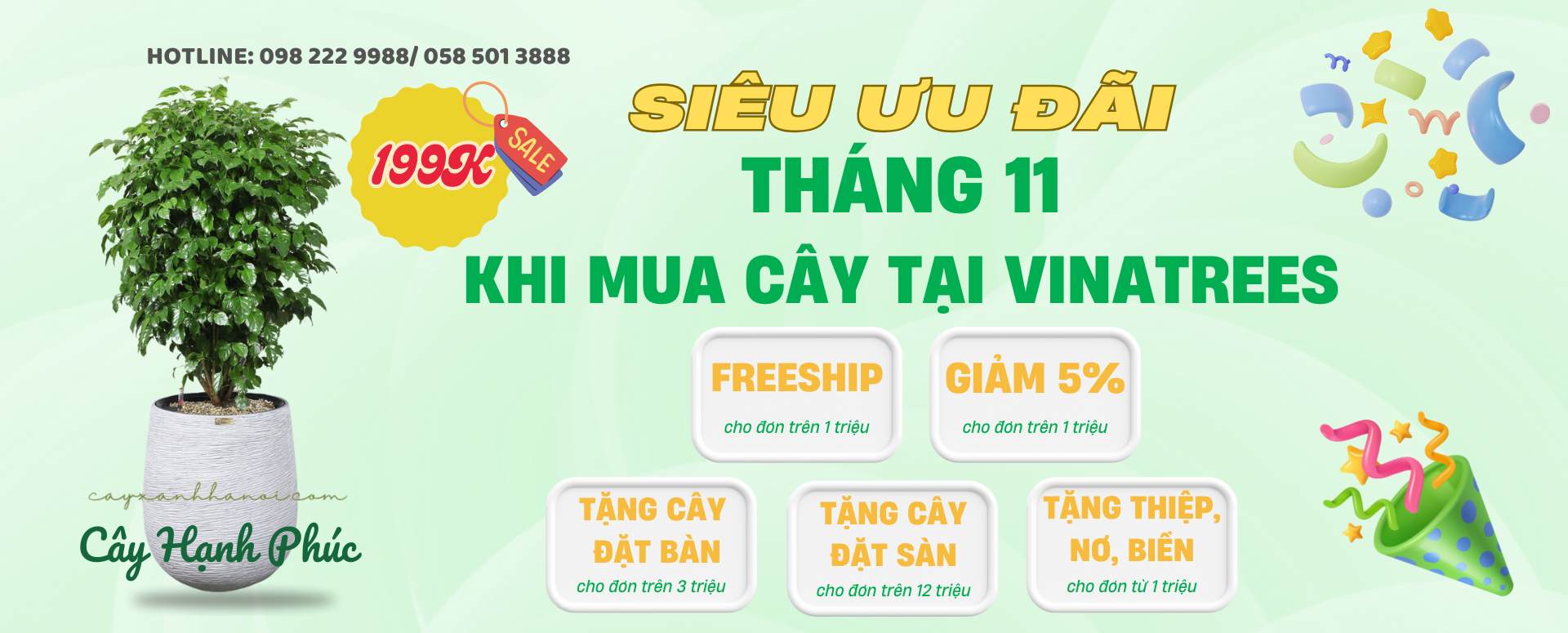 Banner mua cây tháng 11